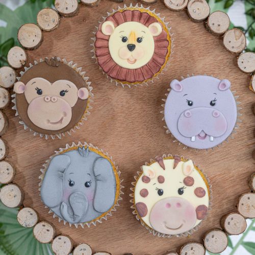 Karen davies silicone mould - nijlpaard - safari animal face bij cake, bake & love 7