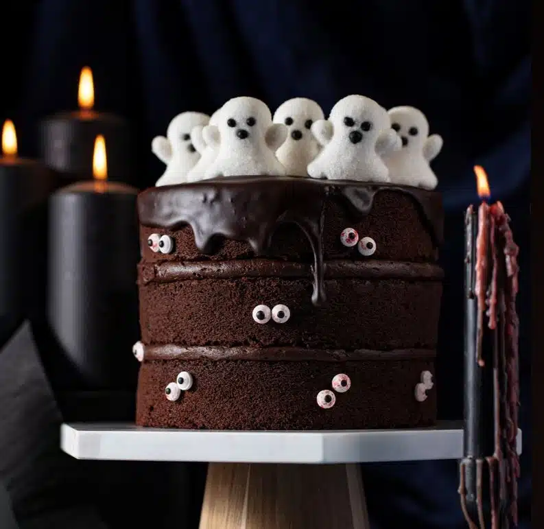 Halloween spook taartje pakket bij cake, bake & love 6 Halloween spook taartje pakket - afbeelding 2