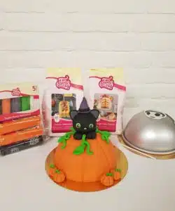 Halloween Pompoen Taartje Pakket + stap-voor-stap instructiefilmpje (inclusief bakvorm)