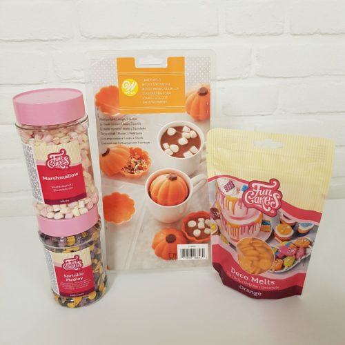 Halloween hot chocolate pumpkin bombs pakket bij cake, bake & love 5