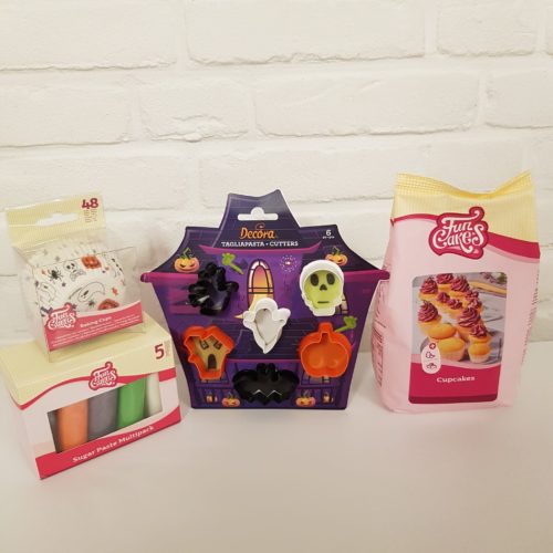 Halloween cupcakes met fondant decoraties pakket bij cake, bake & love 5