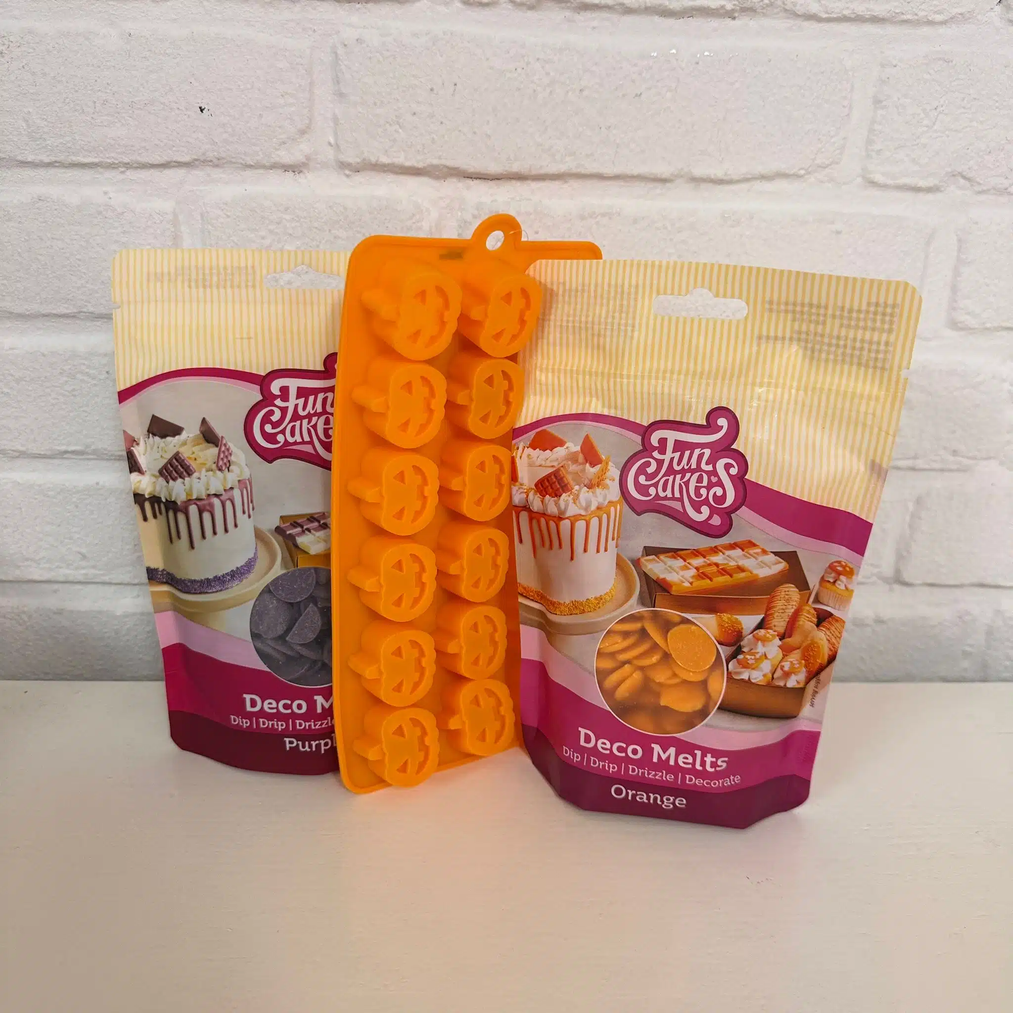 Halloween mini pompoenen chocolaatjes pakket bij cake, bake & love 5 Halloween mini pompoenen chocolaatjes pakket