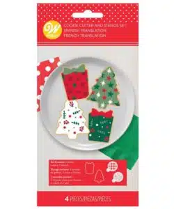 Wilton Koekjes Uitsteker & Stencil Set/4