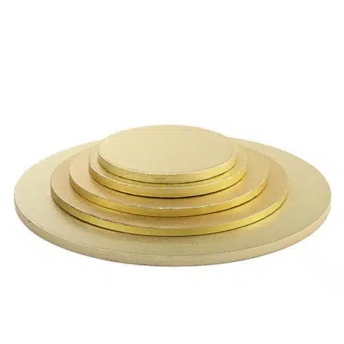 Decora cake drum rond 25cm | 10inch goud