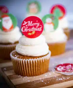 Alternative view of Ouwel cupcake rondjes Kerstmis 3,4 cm