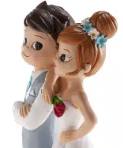 Alternative view of Bruidspaartje met bloem