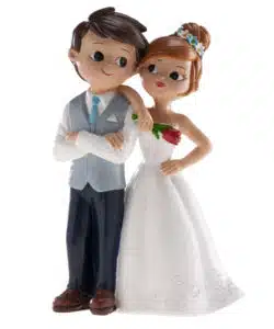 Bruidspaartje met bloem