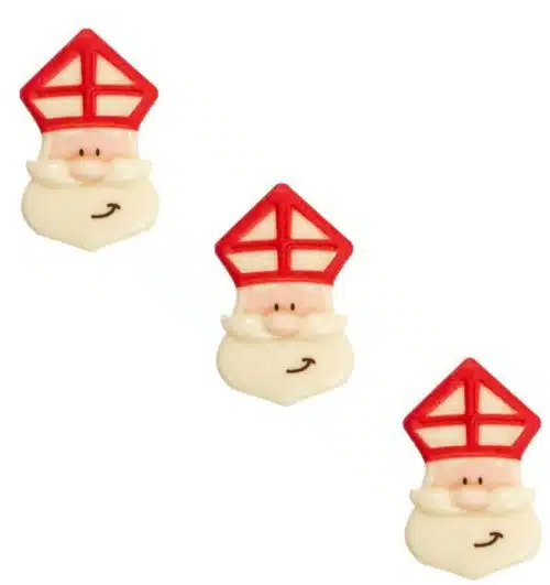 Chocolade sinterklaas hoofdjes 10 stuks