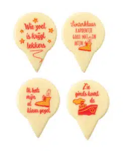 Chocolade prikkers Sinterklaas Liedjes 10 stuks
