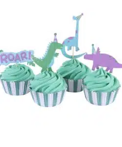 Alternative view of PME Cupcake Set Dinosaur Party 24 cups & 24 prikkers