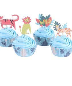 Pme cupcake set safari dieren 24 cups & 24 prikkers bij cake, bake & love 9