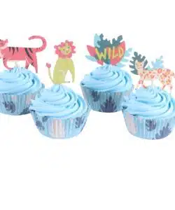 Alternative view of PME Cupcake Set Safari Dieren 24 cups & 24 prikkers