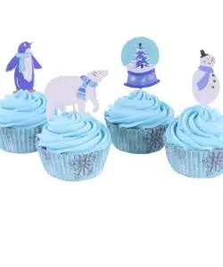 Alternative view of PME Cupcake Set Let it Snow 24 cups & 24 prikkers