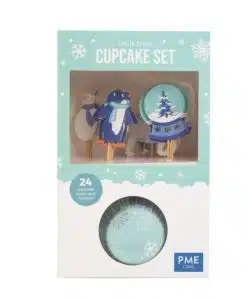 PME Cupcake Set Let it Snow 24 cups & 24 prikkers