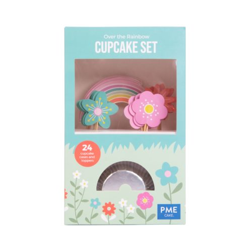 Pme cupcake set over the rainbow 24 cups & 24 prikkers bij cake, bake & love 5