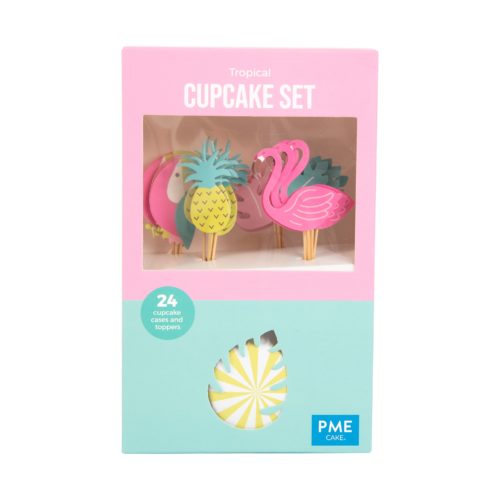 Pme cupcake set tropical 24 cups & 24 prikkers bij cake, bake & love 5