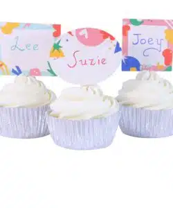 Alternative view of PME Cupcake Set Write your own Message 24 cups & 24 prikkers