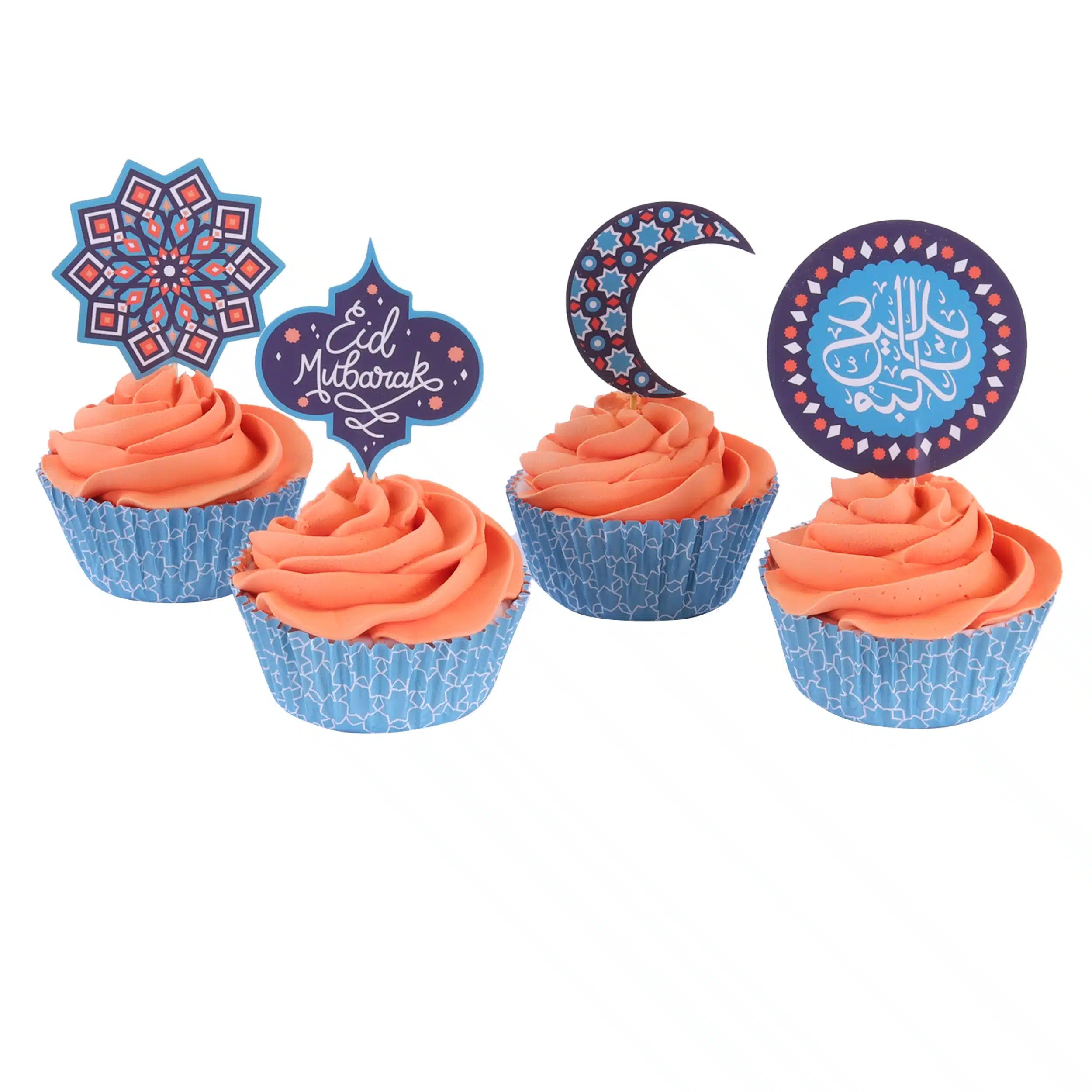 Pme cupcake set eid mubarak 24 cups & 24 prikkers bij cake, bake & love 6 Pme cupcake set  eid mubarak 24 cups & 24 prikkers - afbeelding 2