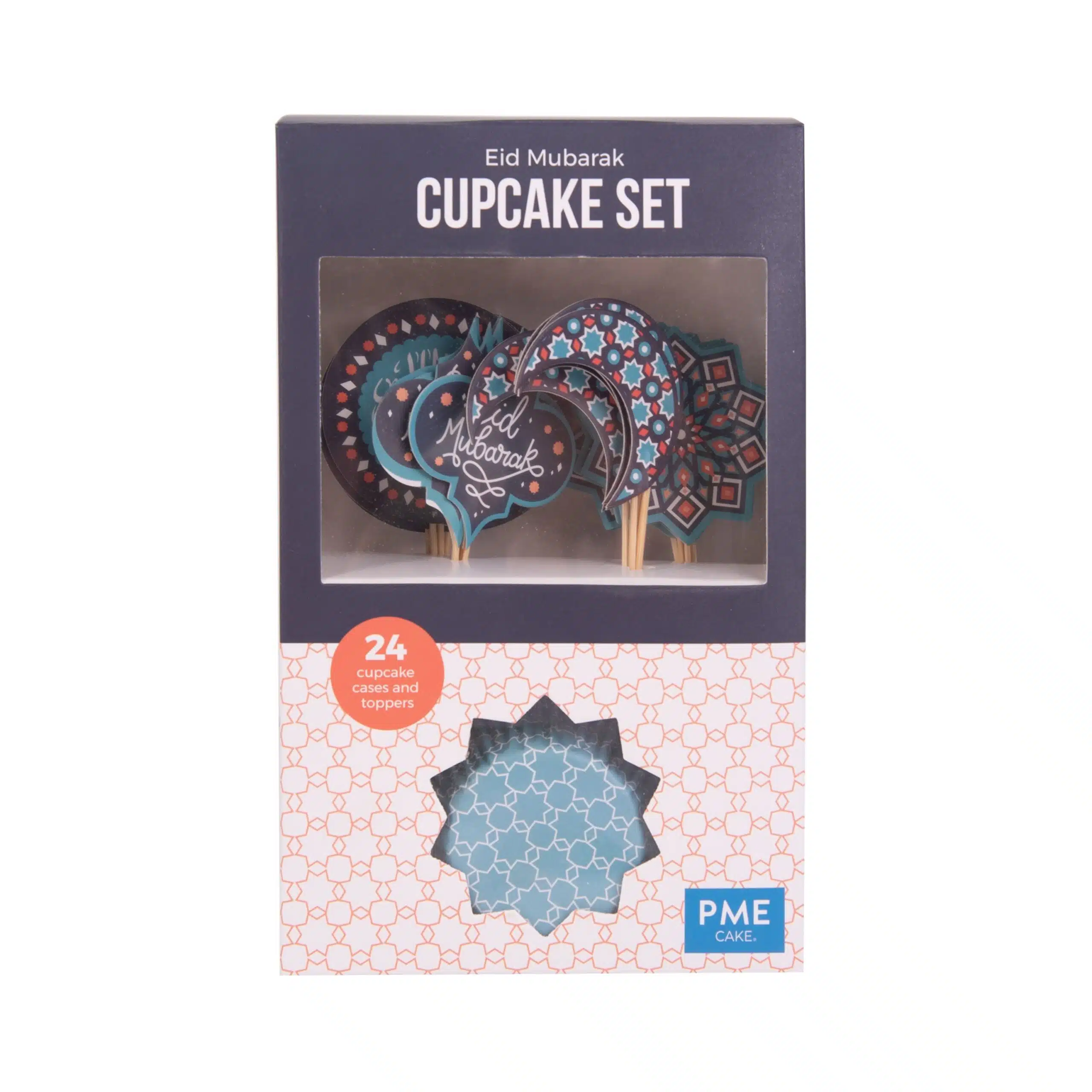 Pme cupcake set eid mubarak 24 cups & 24 prikkers bij cake, bake & love 5 Pme cupcake set  eid mubarak 24 cups & 24 prikkers