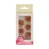 Funcakes marsepein decoratie rozen brons set/6 bij cake, bake & love 1