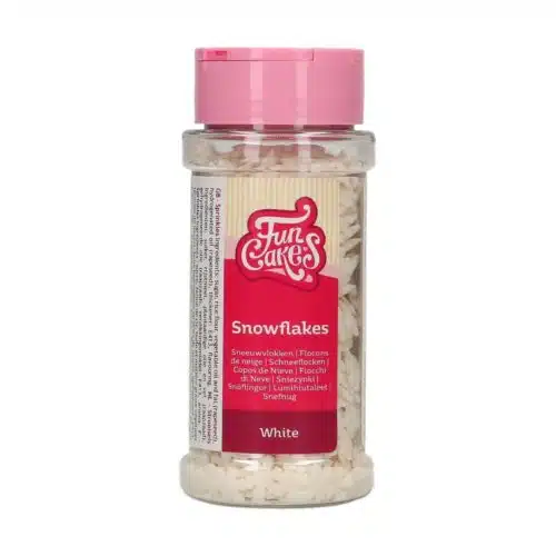 Funcakes sneeuwvlokken wit 50 g