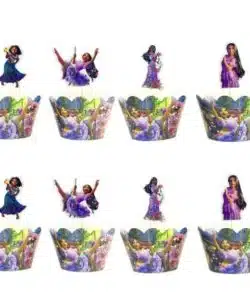 Encanto Cupcake wrappers + prikkers set 12