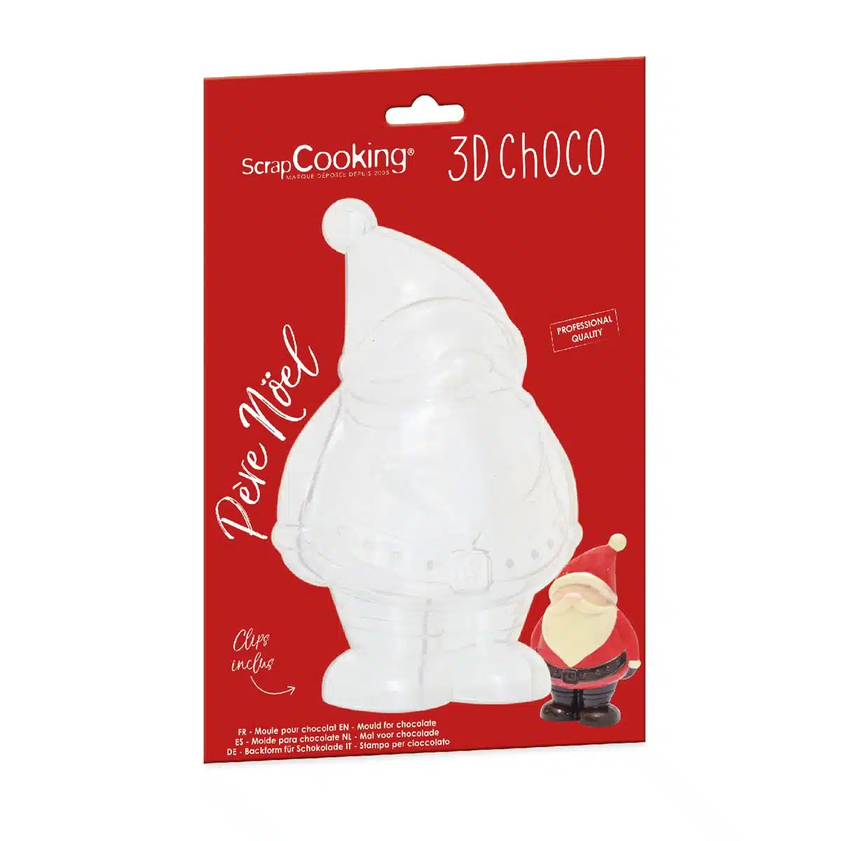 Scrapcooking kerstman chocolade mal bij cake, bake & love 5 Scrapcooking kerstman chocolade mal