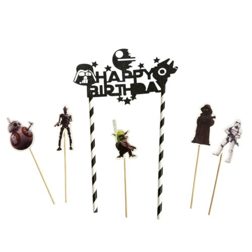 Star wars caketopper + taartprikkers