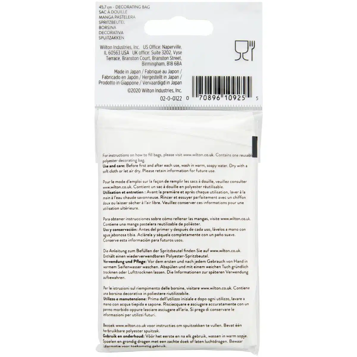 Wilton featherweight decorating bag, 45cm bij cake, bake & love 6 Wilton featherweight decorating bag, 45cm - afbeelding 2