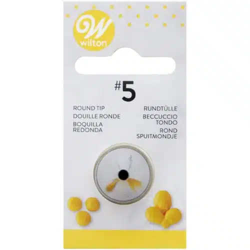 Wilton decorating tip #005 round carded