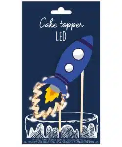 ScrapCooking Caketopper Raket met Lichtjes