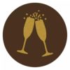 Callebaut chocoladedecoratie champagne cheers 12 stuks bij cake, bake & love 3