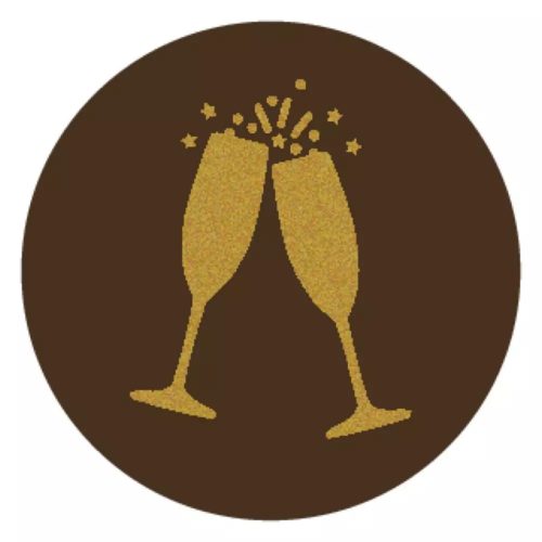 Callebaut chocoladedecoratie champagne cheers 12 stuks bij cake, bake & love 5