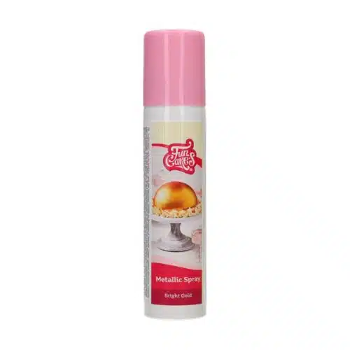 Funcakes metallic spray bright gold 100 ml