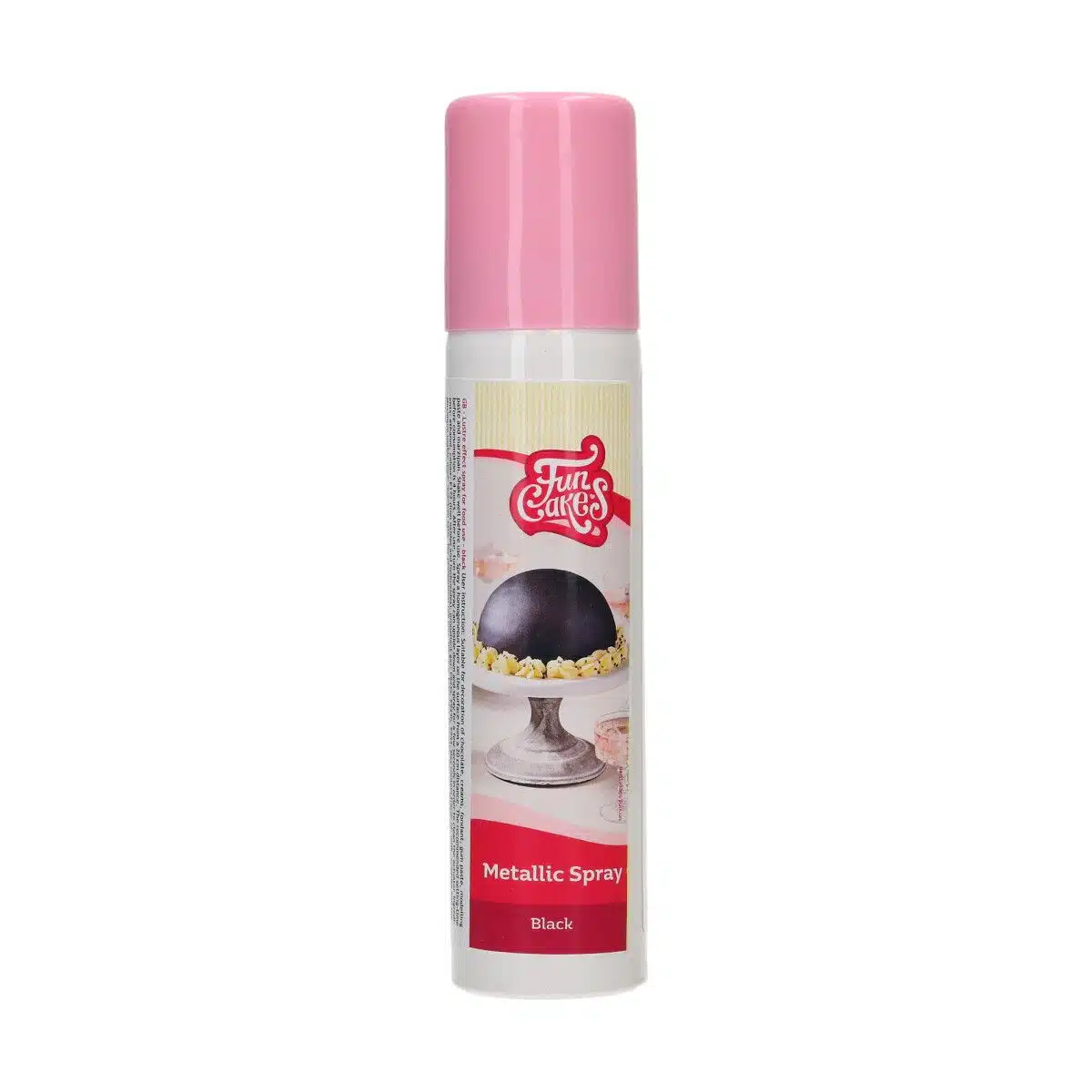Funcakes metallic spray black 100 ml bij cake, bake & love 5 Funcakes metallic spray black 100 ml