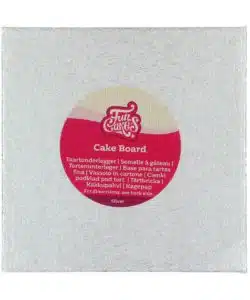 FunCakes Cake Board Vierkant 20 x 20 cm - Zilver