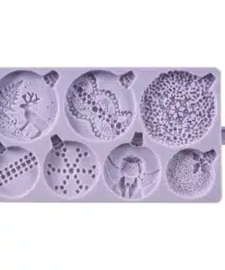 Karen Davies Siliconen Mould - Christmas Baubles
