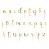 Partydeco cake toppers alfabet goud pk/53 bij cake, bake & love 1