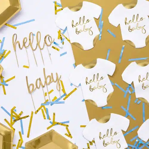 Partydeco cake toppers alfabet goud pk/53 - afbeelding 3