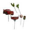 Cars taarttopper set 6 bij cake, bake & love 1