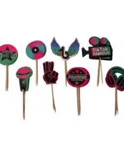 TikTok cupcake prikkers 24 stuks
