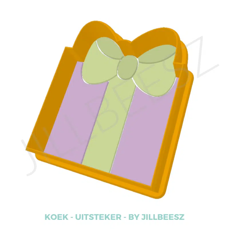 Uitsteker + stencil set kado met strik bij cake, bake & love 5 Uitsteker + stencil set kado met strik