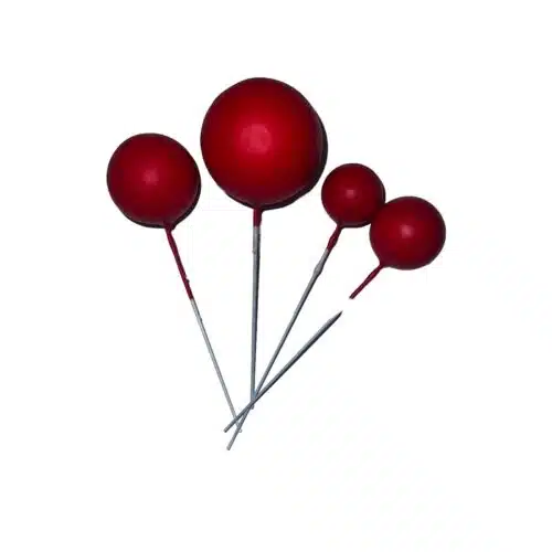 Cake bubbles red set 4