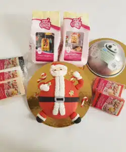 Kerstman Taart Pakket + bol bakvorm