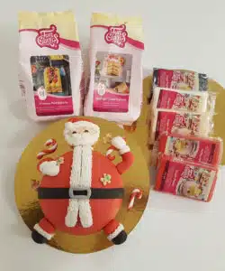Kerstman Taart Pakket (zonder bol bakvorm)