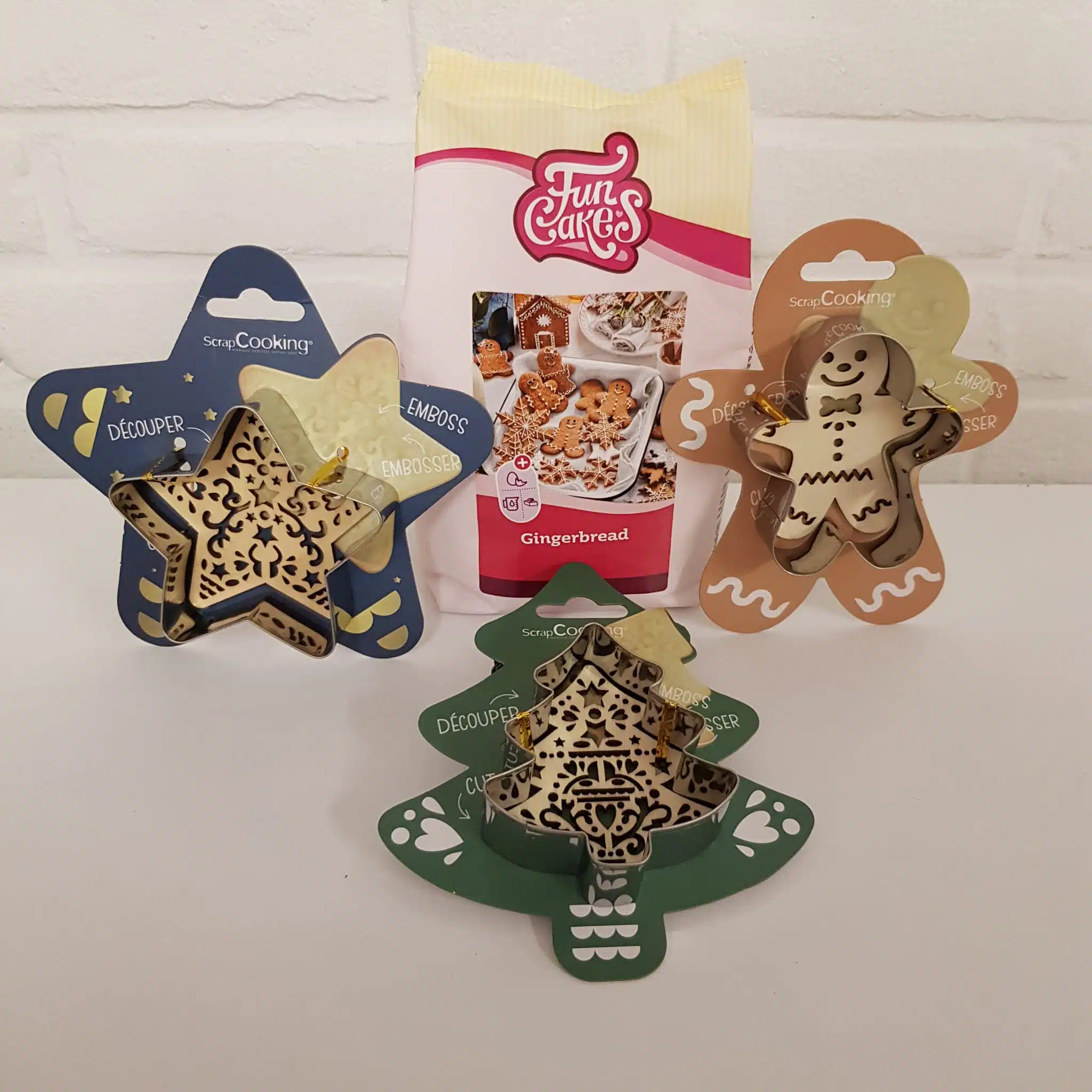 Gingerbread kerst koekjes pakket bij cake, bake & love 5 Gingerbread kerst koekjes pakket