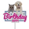 Caketopper kat en hond happy birthday bij cake, bake & love 3