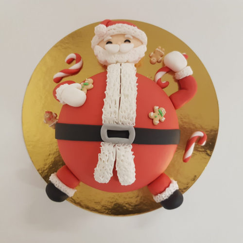 Kerstman taart pakket + bol bakvorm bij cake, bake & love 7