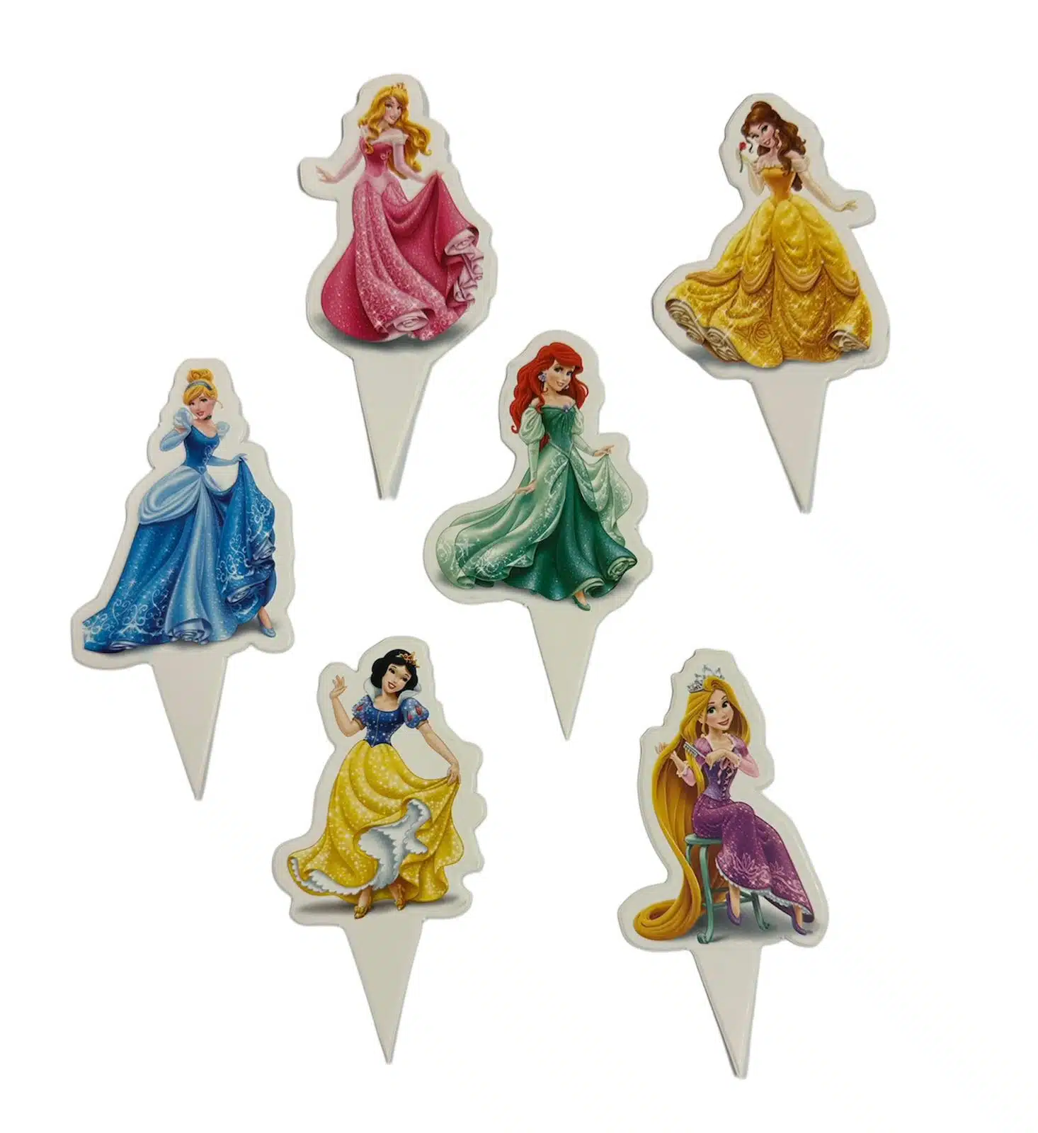 Prinsessen cupcake prikkers 24 stuks versie 2 bij cake, bake & love 5 Prinsessen cupcake prikkers 24 stuks versie 2