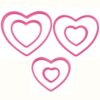 Wilton nesting heart cutter set/6 bij cake, bake & love 1